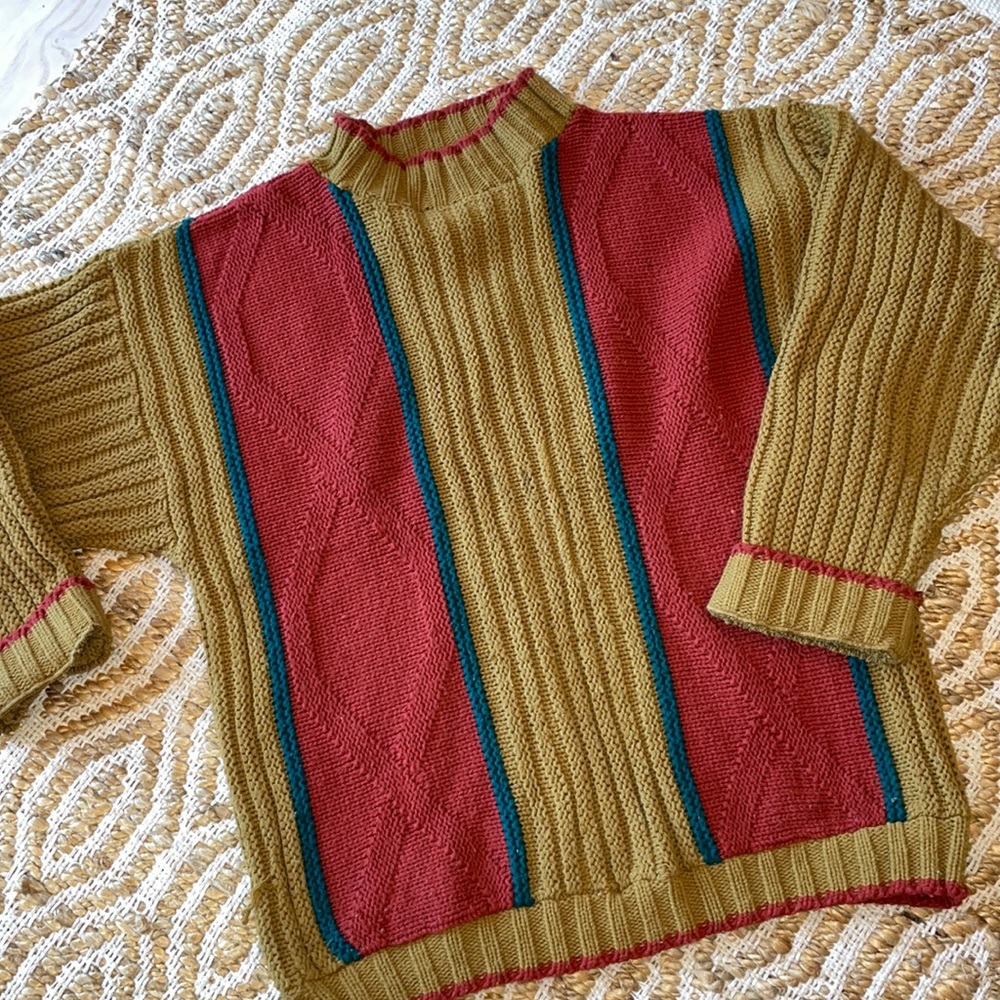 Mens vintage retro sweater 80’s look